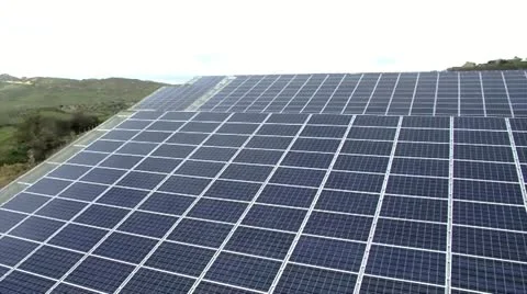 Photovoltaic Solar Panel Video stock 12018911