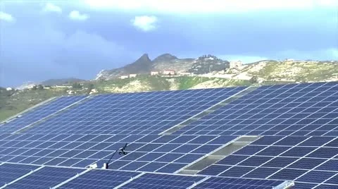 Photovoltaic Solar Panel Video stock 12018990