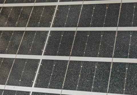 Photovoltaic Solar Panel Surface Texture with Renewable Energy Technology Pa 스톡 사진
