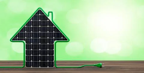Photovoltaics Power Plug Stock Illustration