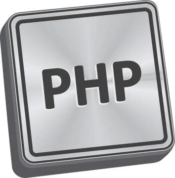 PHP Button Stock Illustration