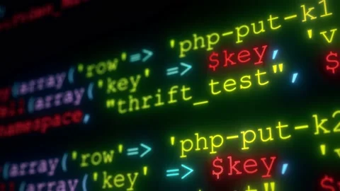 Php Coding 4k Stock Footage 197095415
