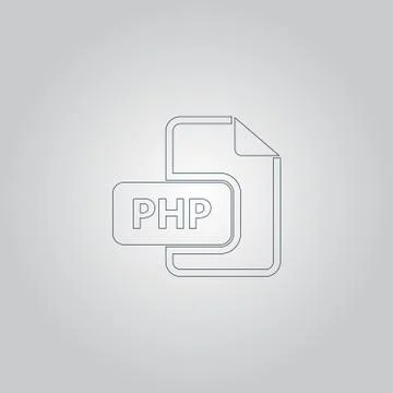 PHP computer file extension symbol Stock-Illustration