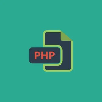 PHP computer file extension symbol Illustration
