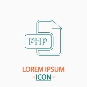 PHP computer symbol Stock Illustration