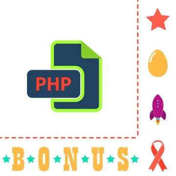 PHP computer symbol Illustration
