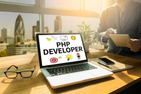 PHP DEVELOPER Stock Photos