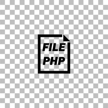PHP File icon flat イラスト素材
