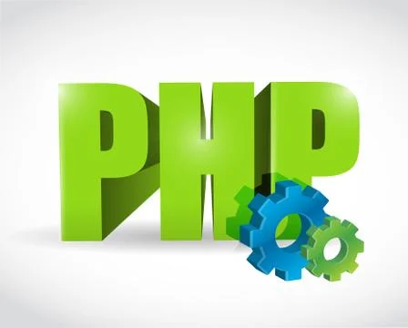 Php gear illustration design Stockillustratie