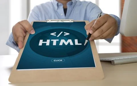 PHP HTML DEVELOPER Web Code design  Programmer working in a software in Devel Foto stock