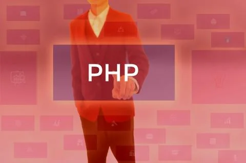 PHP Hypertext Preprocessor - business concept Stock Photos
