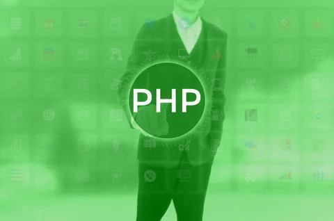 PHP Hypertext Preprocessor - business concept Stock Photos