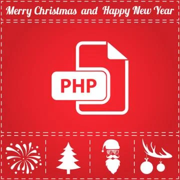 PHP Icon Vector Stock Illustration