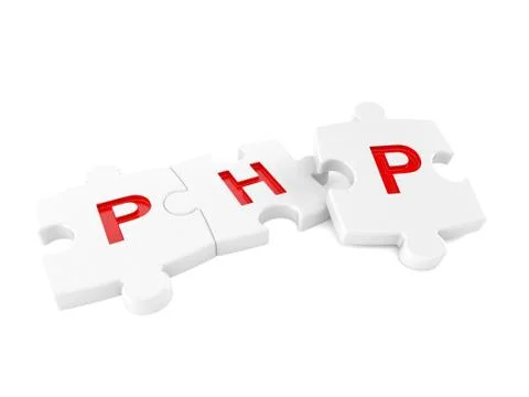 PHP jigsaw concept 스톡 일러스트