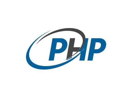 PHP letter creative modern elegant logo design Stockillustratie