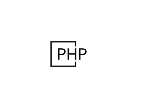 PHP letter initial logo design vector illustration Stock Illustration
