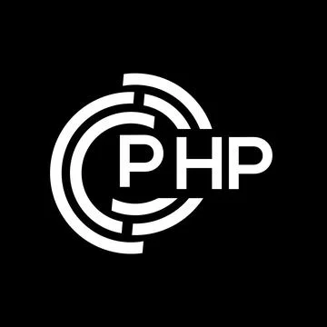 PHP letter logo design. PHP monogram initials letter logo concept. PHP letter 库存插图