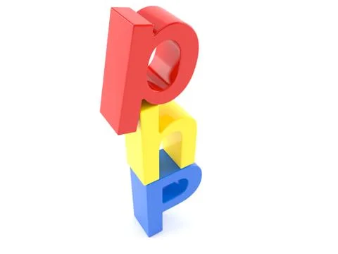 PHP letters Stock Illustration