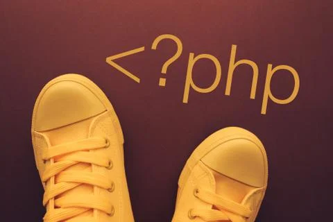 PHP programmer, conceptual image 库存照片