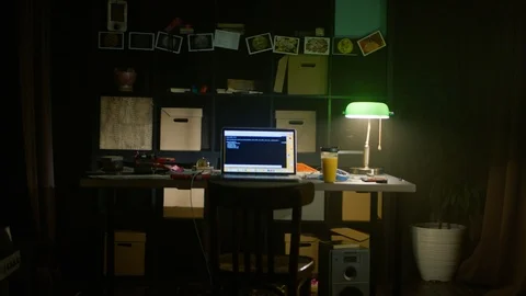 Php Programming Html Coding Cyberspace Concept. Stock. Workplace of programmer Stock Footage 89758029