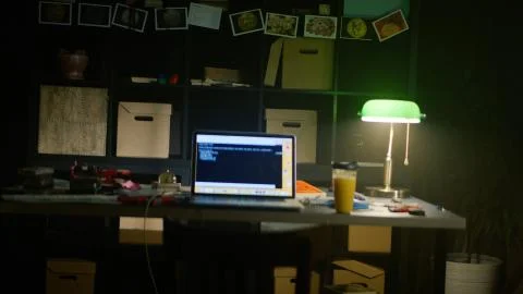 Php Programming Html Coding Cyberspace Concept. Stock. Workplace of programmer Stock Photos