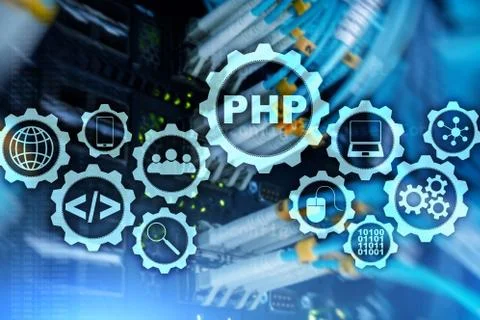 PHP programming language. Developing programming and coding technologies.Cyber Stock-Fotos