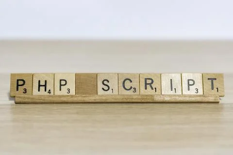 Php script - web design terminology using scrabble letters Photos