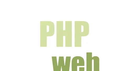 Php Tag Cloud Animated Isolated On White Stock Footage 103095536