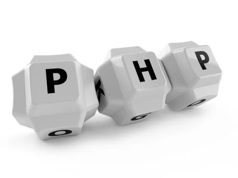 PHP text Stock-Illustration