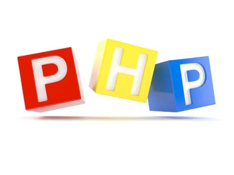 PHP on toy blocks Illustrazione stock