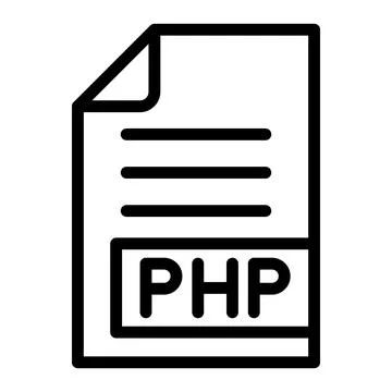 PHP Vector Icon Design Illustration Stock Illustration