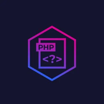 PHP vector trendy icon Stock Illustration