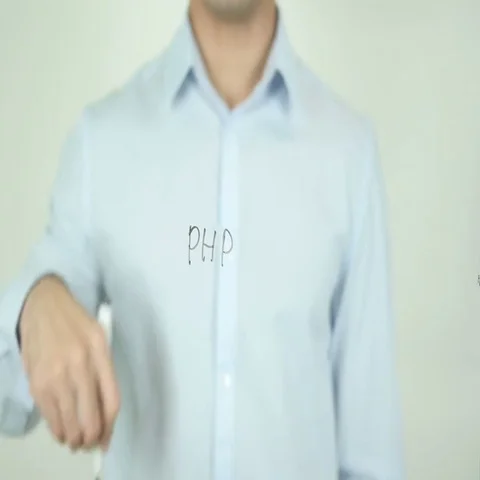 PHP, Writing On Screen Stock Footage 69552017
