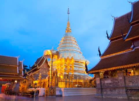 Phra that doi suthep Foto stock