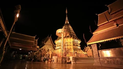 Phra That Doi Suthep temple Stock Footage 55777840