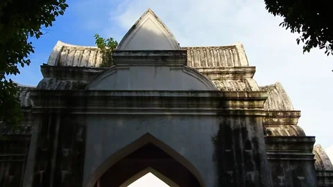 Phra Narai Ratchanivet King Narai Palace in Lopburi Thailand Stock Footage 131071233