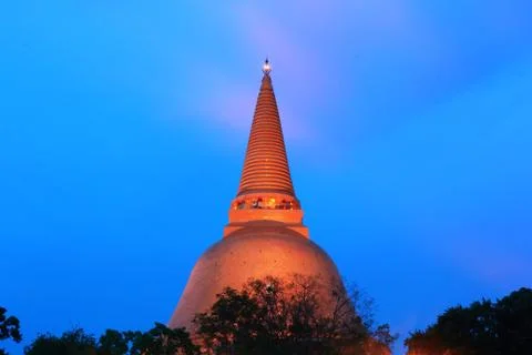 Phra pathom chedi Stock Photos