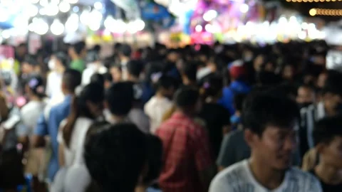 Phra Samut Chedi Temple fair Stock Footage 274162431