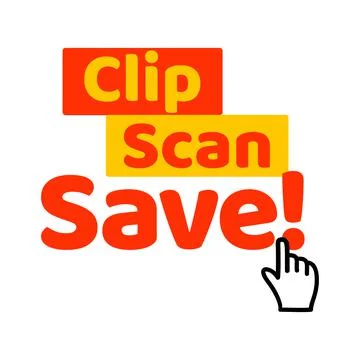 Phrase Clip Scan Save, vector illustration Stock Illustration