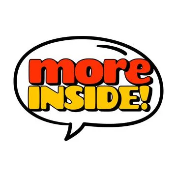 Phrase more inside. concept discount Stock Illustration