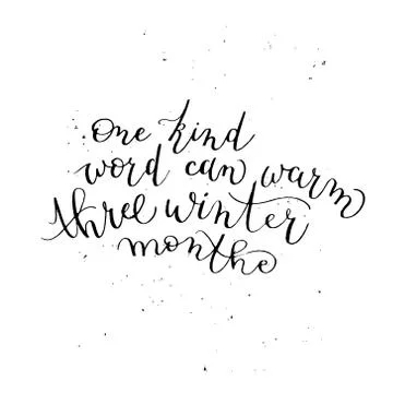 A phrase for a winter greeting card Stock Illustration