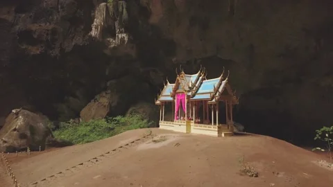 Phraya nakhon cave dron Stock Footage 219027656