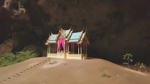 Phraya nakhon cave dron video Stock-Footage 219027613