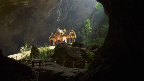 Phraya Nakhon Cave. Khao Sam Roi Yot National Park in Thailand Stock Footage 83987025