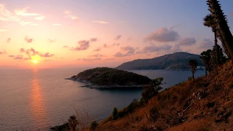 Phrom Thep Cape Sunset, Phuket. Stock Footage 106715985