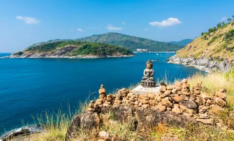 Phromthep cape viewpoint Stock Photos