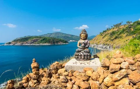 Phromthep cape viewpoint Stock Photos