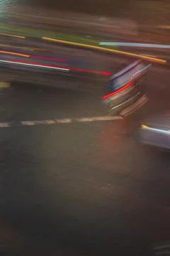 Phu Dong Six-Way Intersection in motion. This is a famous intersection in Cen Stock Photos