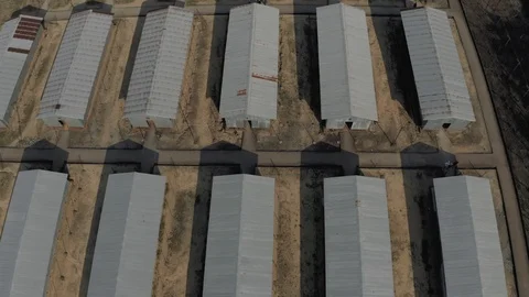 Phu Quoc Coconut Prison concentration camp museum 4K Drone shot 스톡 동영상 119430533