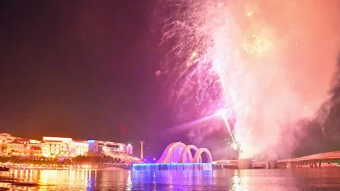 Phu Quoc, Vietnam - 2nd march, 2025: timelapse Kiss of the Sea world class .. Stock Footage 334188024